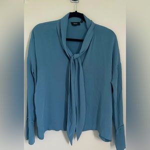 Theory Blue Blouse